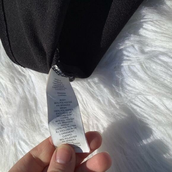 Children’s Place Floral Black Short Dress Size XXL 16 Juniors Formal Dance Frill - Picture 8 of 10